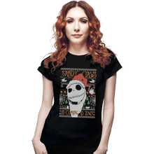 Load image into Gallery viewer, Shirts Fitted Shirts, Woman / Small / Black Sandy Claws
