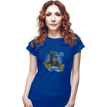 Load image into Gallery viewer, Shirts Fitted Shirts, Woman / Small / Royal Blue Boba And Fennec
