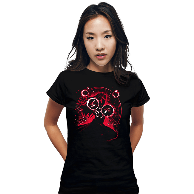 Daily_Deal_Shirts Fitted Shirts, Woman / Small / Black Scarlet Chaos