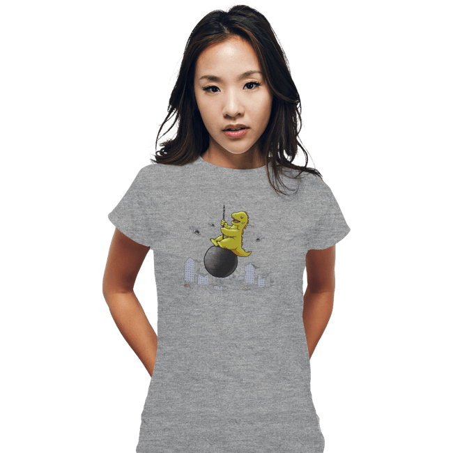 Shirts Fitted Shirts, Woman / Small / Sports Grey Wrecking Ball