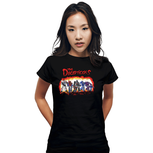 Daily_Deal_Shirts Fitted Shirts, Woman / Small / Black The Decepticons