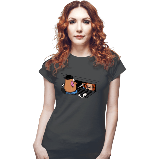 Shirts Fitted Shirts, Woman / Small / Charcoal Chuckit!