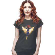 Load image into Gallery viewer, Shirts Fitted Shirts, Woman / Small / Charcoal Bat Girl
