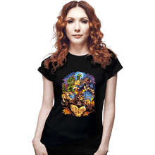 Load image into Gallery viewer, Daily_Deal_Shirts Fitted Shirts, Woman / Small / Black Rampage Arcade Tribute
