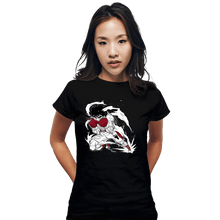 Load image into Gallery viewer, Daily_Deal_Shirts Fitted Shirts, Woman / Small / Black Dashing Champion
