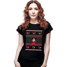 Load image into Gallery viewer, Shirts Fitted Shirts, Woman / Small / Black Festive Duck Hunt

