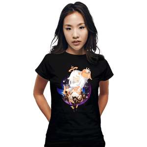 Shirts Fitted Shirts, Woman / Small / Black Cute Companion Paimon