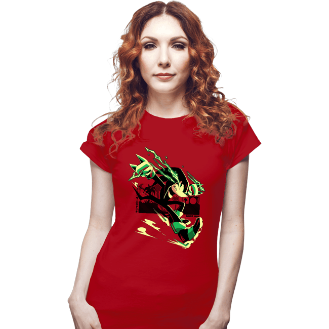 Daily_Deal_Shirts Fitted Shirts, Woman / Small / Red The Strongest Dude