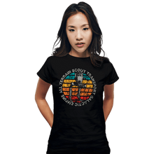 Load image into Gallery viewer, Shirts Fitted Shirts, Woman / Small / Black Retro AT-ST Sun
