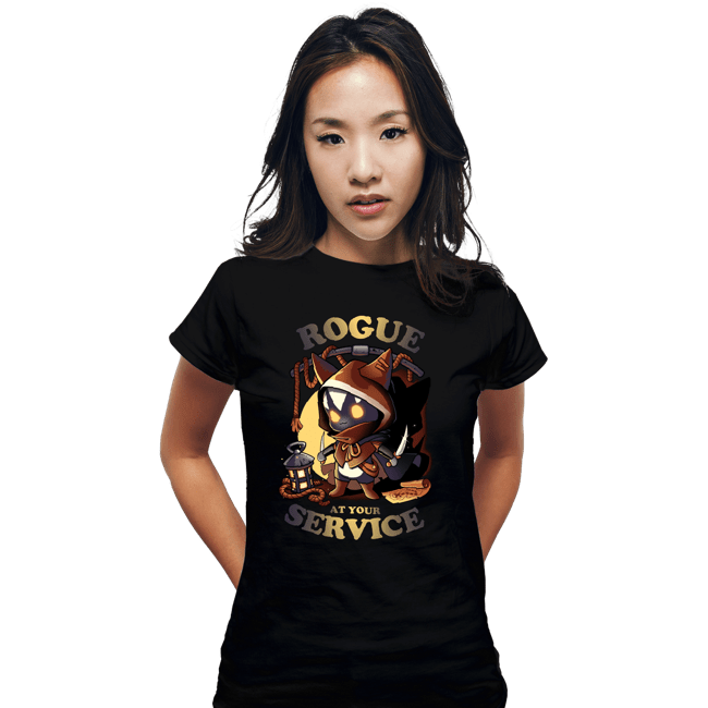 Daily_Deal_Shirts Fitted Shirts, Woman / Small / Black Rogue's Call
