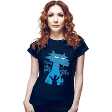Load image into Gallery viewer, Shirts Fitted Shirts, Woman / Small / Navy Space Coyote
