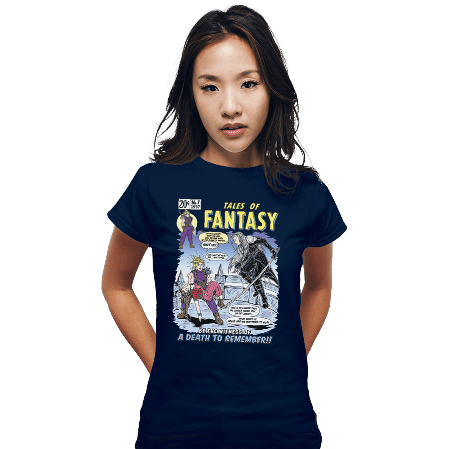 Shirts Fitted Shirts, Woman / Small / Navy Tales Of Fantasy 7
