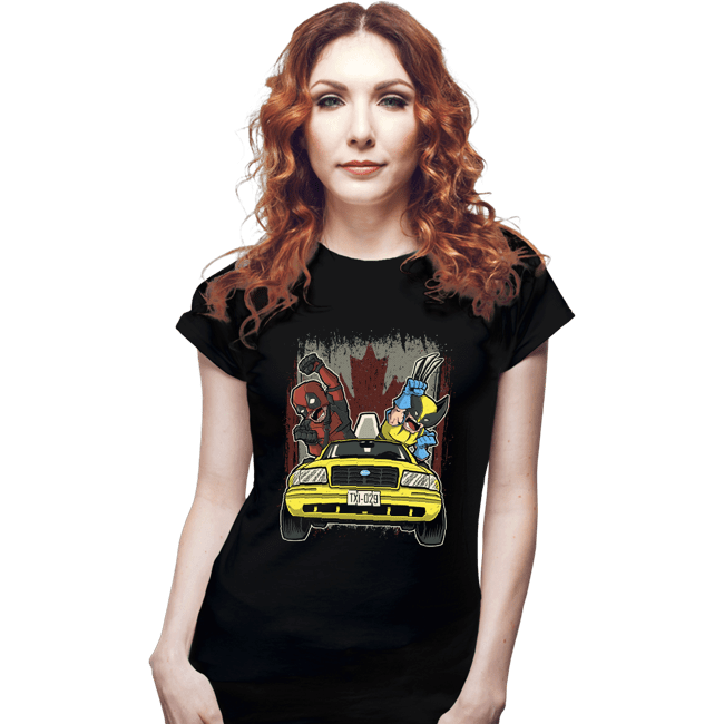 Daily_Deal_Shirts Fitted Shirts, Woman / Small / Black Oh! Canada!