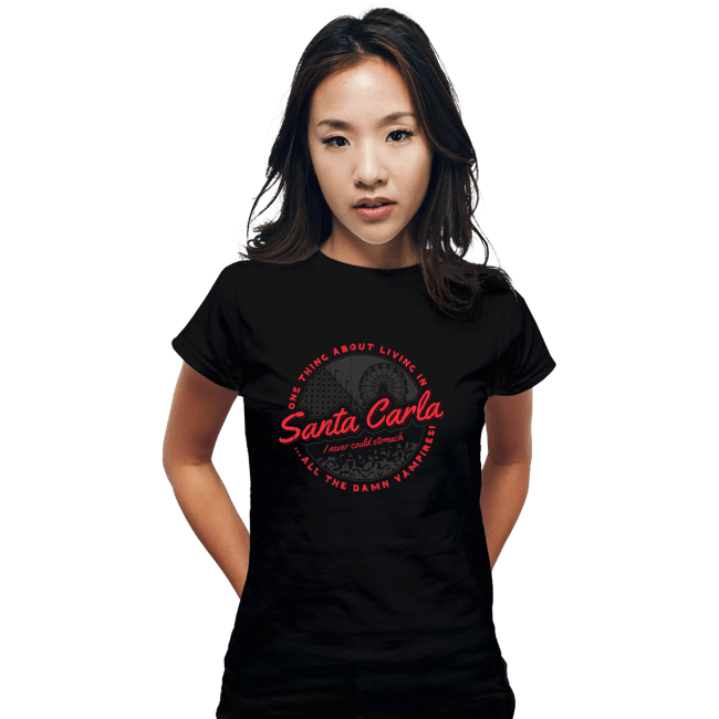 Secret_Shirts Fitted Shirts, Woman / Small / Black Santa Carla Vampires