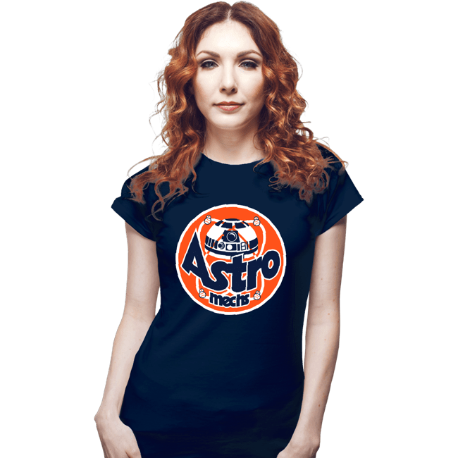 Secret_Shirts Fitted Shirts, Woman / Small / Navy Astromechs