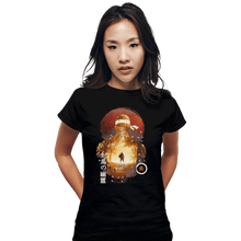 Load image into Gallery viewer, Shirts Fitted Shirts, Woman / Small / Black Sunset Samurai
