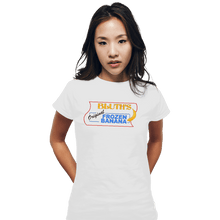 Load image into Gallery viewer, Secret_Shirts Fitted Shirts, Woman / Small / White Bluth Bananas
