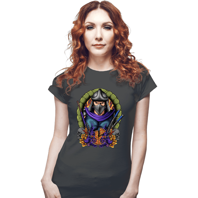 Daily_Deal_Shirts Fitted Shirts, Woman / Small / Charcoal Shredder Crest