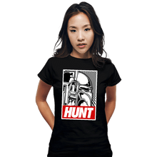 Load image into Gallery viewer, Shirts Fitted Shirts, Woman / Small / Black HUNT
