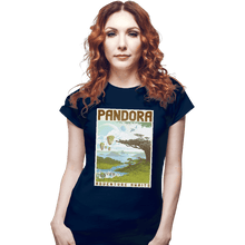 Load image into Gallery viewer, Shirts Fitted Shirts, Woman / Small / Navy Visit Pandora
