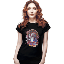 Load image into Gallery viewer, Shirts Fitted Shirts, Woman / Small / Black RX78 Ornate

