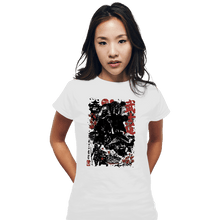 Load image into Gallery viewer, Daily_Deal_Shirts Fitted Shirts, Woman / Small / White Lone Wolf Mando
