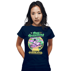 Secret_Shirts Fitted Shirts, Woman / Small / Navy Day Dreaming Astronaut