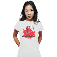 Load image into Gallery viewer, Shirts Fitted Shirts, Woman / Small / White Canada&#39;s Ass
