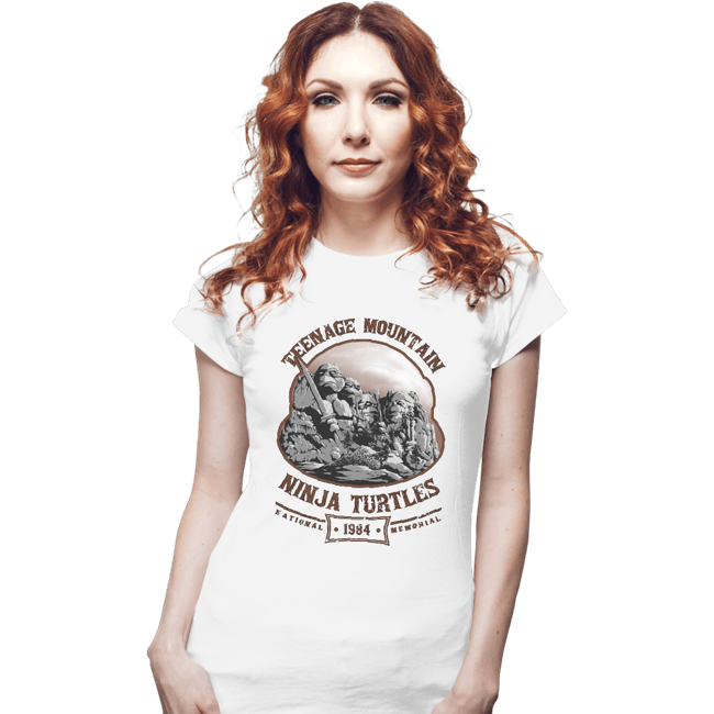 Shirts Fitted Shirts, Woman / Small / White Teenage Mountain