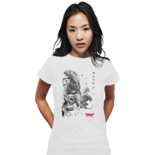 Load image into Gallery viewer, Shirts Fitted Shirts, Woman / Small / White Xenomorphs Invasion Sumi-e
