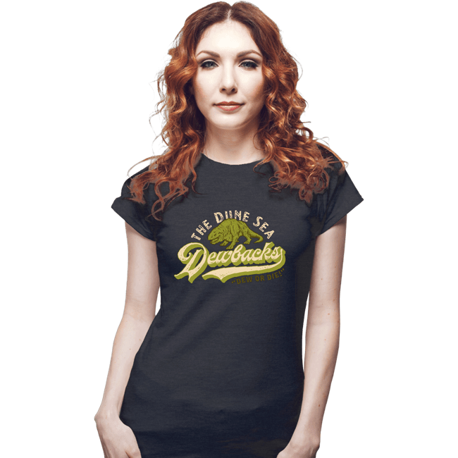 Daily_Deal_Shirts Fitted Shirts, Woman / Small / Dark Heather Dune Sea Dewbacks