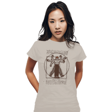 Load image into Gallery viewer, Daily_Deal_Shirts Fitted Shirts, Woman / Small / White Vitruvian Dragon
