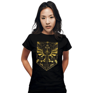 Daily_Deal_Shirts Fitted Shirts, Woman / Small / Black Cyber Z Legend