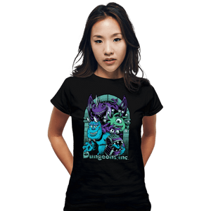 Daily_Deal_Shirts Fitted Shirts, Woman / Small / Black Dungeons Inc