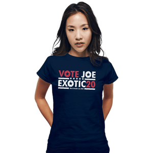 Shirts Fitted Shirts, Woman / Small / Navy Vote For Joe