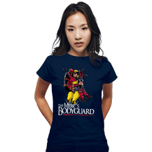 Load image into Gallery viewer, Daily_Deal_Shirts Fitted Shirts, Woman / Small / Navy The Merc&#39;s Bodyguard
