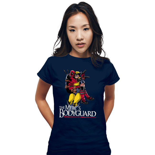 Daily_Deal_Shirts Fitted Shirts, Woman / Small / Navy The Merc's Bodyguard
