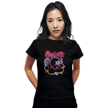 Load image into Gallery viewer, Daily_Deal_Shirts Fitted Shirts, Woman / Small / Black Neon Kirby
