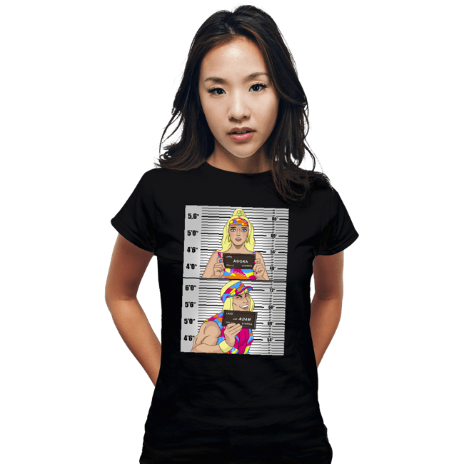Daily_Deal_Shirts Fitted Shirts, Woman / Small / Black Master Of Mugshots