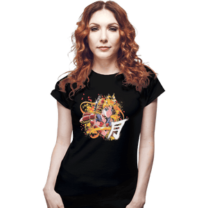 Shirts Fitted Shirts, Woman / Small / Black Samurai Moon