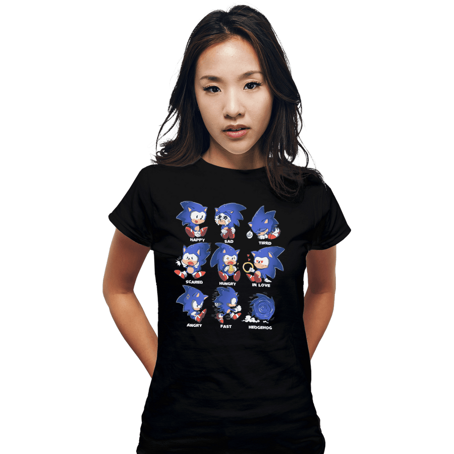Shirts Fitted Shirts, Woman / Small / Black Hedgehog