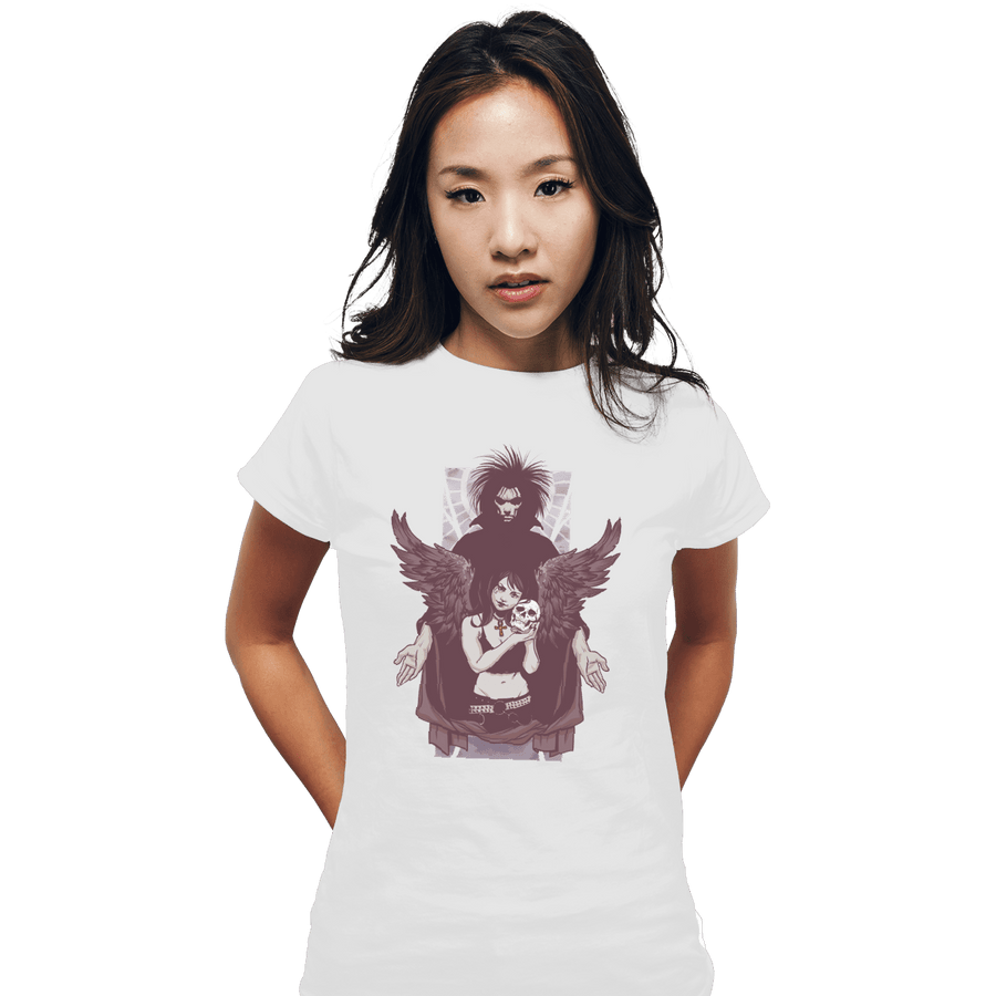 Shirts Fitted Shirts, Woman / Small / White Death And Sandman