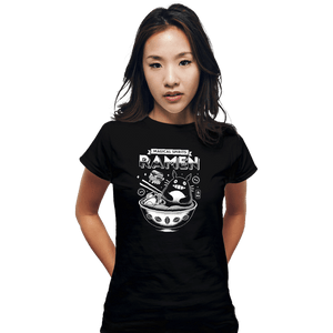 Shirts Fitted Shirts, Woman / Small / Black Magical Spirits Ramen