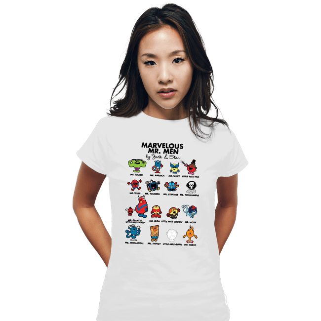 Daily_Deal_Shirts Fitted Shirts, Woman / Small / White Marvelous Mr. Men