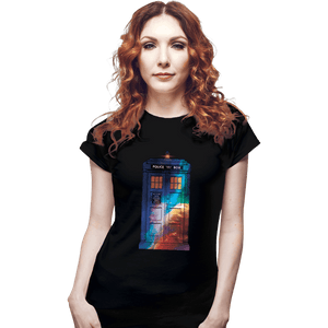 Secret_Shirts Fitted Shirts, Woman / Small / Black The Police Box