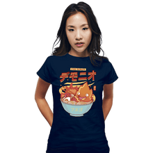 Load image into Gallery viewer, Secret_Shirts Fitted Shirts, Woman / Small / Navy The Fire Demon Ramen
