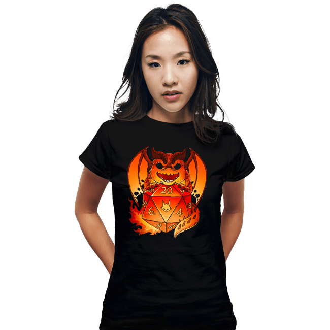 Daily_Deal_Shirts Fitted Shirts, Woman / Small / Black Themberchaud Dice