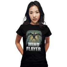 Load image into Gallery viewer, Shirts Fitted Shirts, Woman / Small / Black The Mind Flayer
