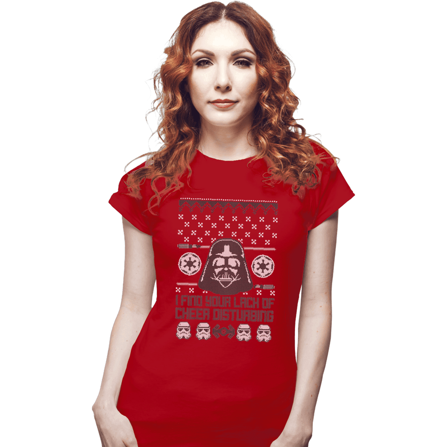 Shirts Fitted Shirts, Woman / Small / Red Vader Christmas
