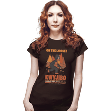 Load image into Gallery viewer, Shirts Fitted Shirts, Woman / Small / Black Kwyjibo
